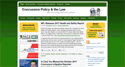 Desktop Screenshot of concussionpolicyandthelaw.com