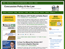 Tablet Screenshot of concussionpolicyandthelaw.com